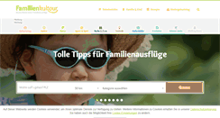 Desktop Screenshot of familienkultour.de